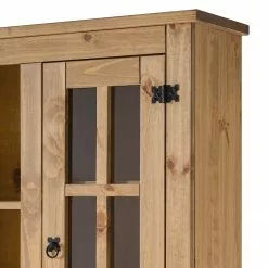 Maison Belfort Vitrine pour buffet Finca Rustica - Pin massif - Epicéa naturel -Armoires Soldes 1000178034 200221 14583500009 DETAILS P000000001000178034