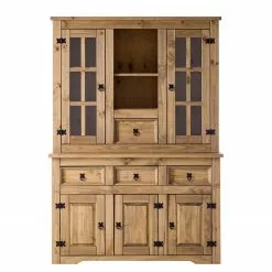 Maison Belfort Vitrine pour buffet Finca Rustica - Pin massif - Epicéa naturel -Armoires Soldes 1000178034 200221 14583500011 DETAILS P000000001000178034
