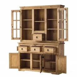 Maison Belfort Vitrine pour buffet Finca Rustica - Pin massif - Epicéa naturel -Armoires Soldes 1000178034 200221 14583500012 DETAILS P000000001000178034
