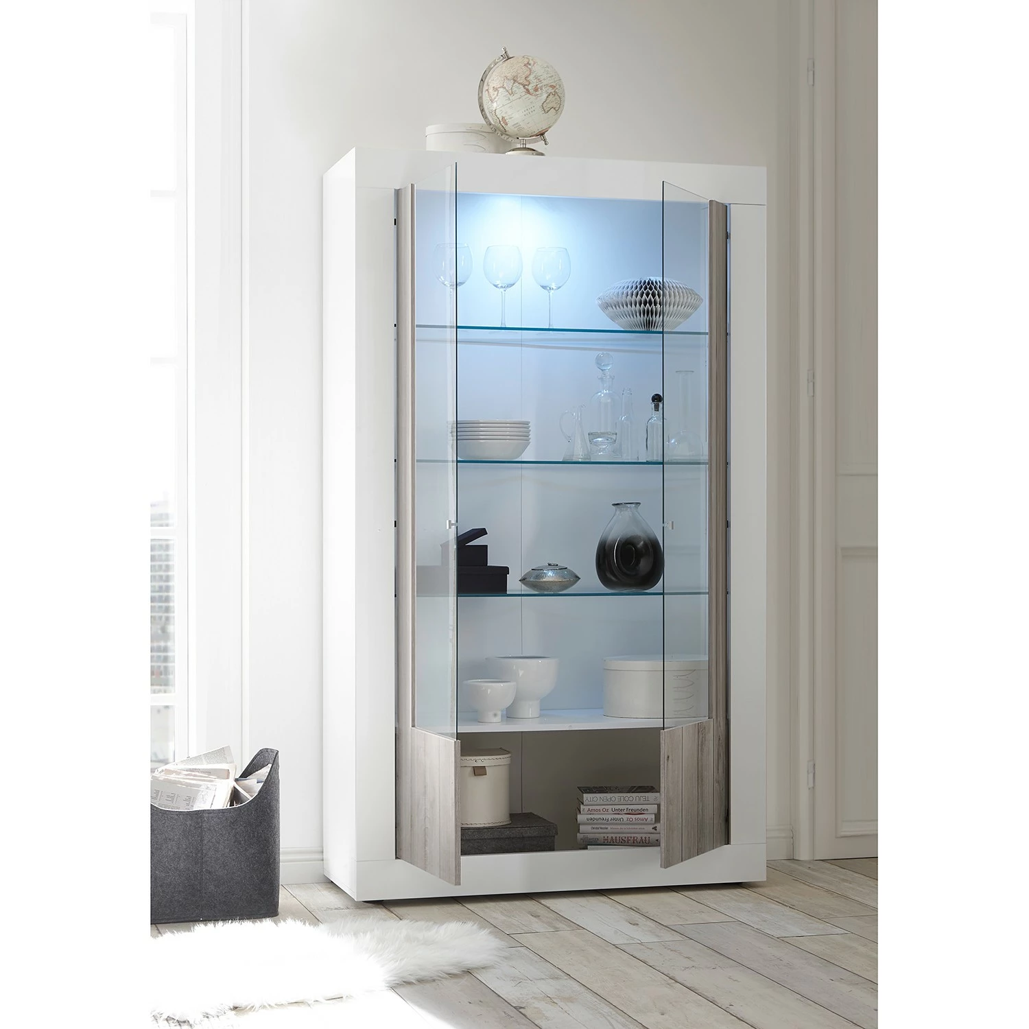 Lc Vitrine Urbino Spa Clair Blanc Gri 5 Lc Vitrine Urbino Spa Clair Blanc Gri â Image 3