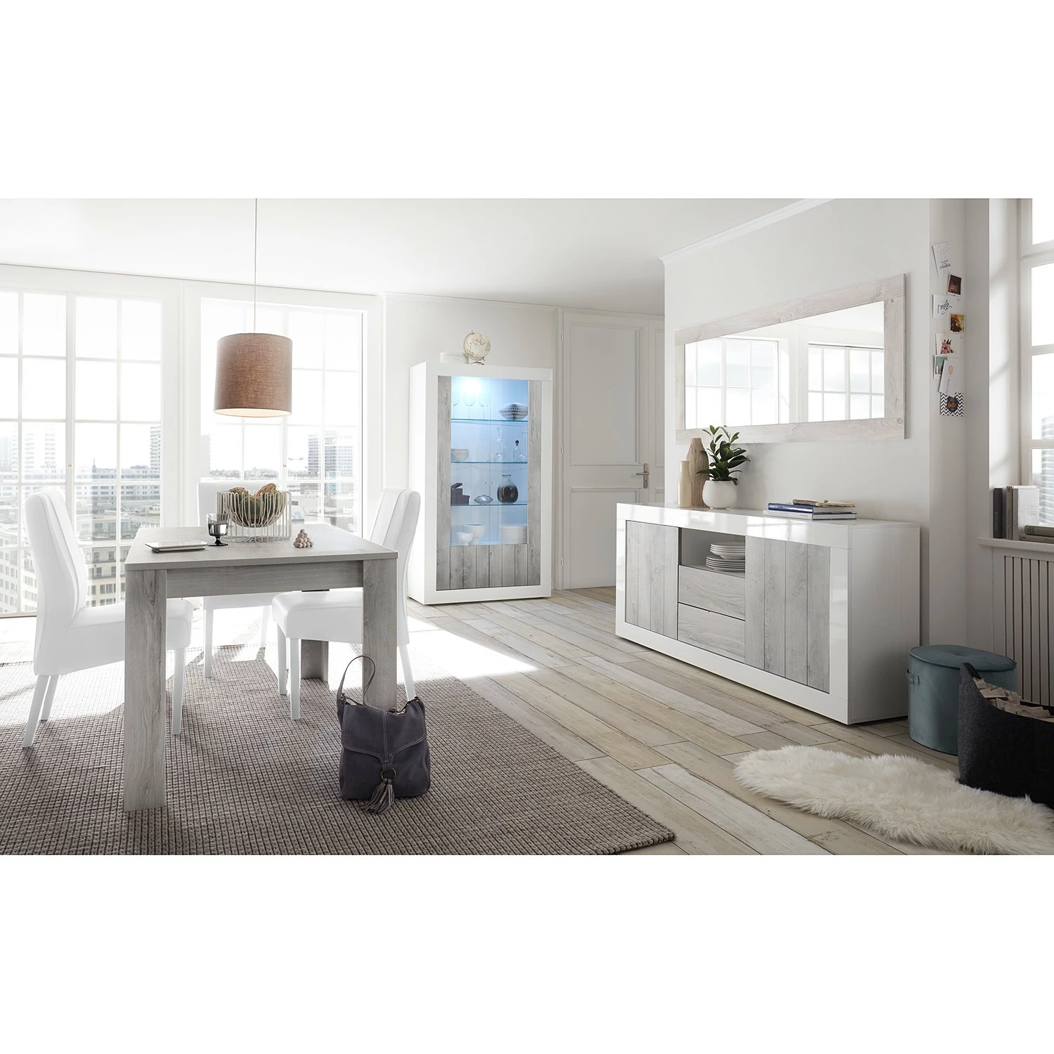 Lc Vitrine Urbino Spa Clair Blanc Gri 6 Lc Vitrine Urbino Spa Clair Blanc Gri â Image 4