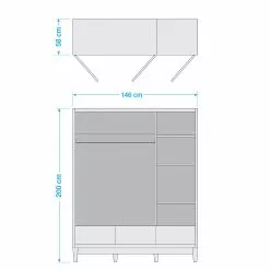 Mørteen Armoire -Armoires Soldes 1000181751 211006 1431350000502 SKETCH DETAILS P000000001000181751 sketch