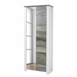 Bickley I - Blanc Armoire Imitation Bois Loftscape