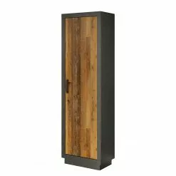 Anthracite Pin Living Armoire Imitation Red