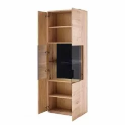 Naturoo Vitrine Planch Callington I Chêne Anthracite Imitation -Armoires Soldes 1000187555 190920 09480200029 DETAILS P000000001000187555