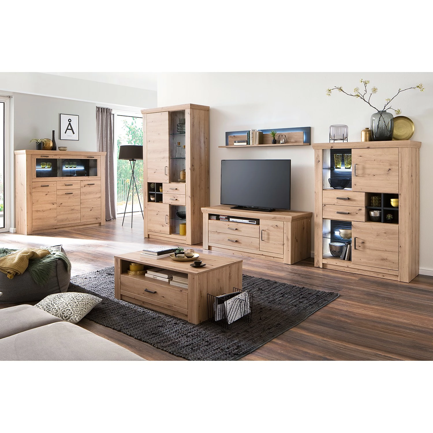 Naturoo Vitrine Planch Chêne Anthracite Imitation 4 Naturoo Vitrine Planch Chêne Anthracite Imitation – Image 2