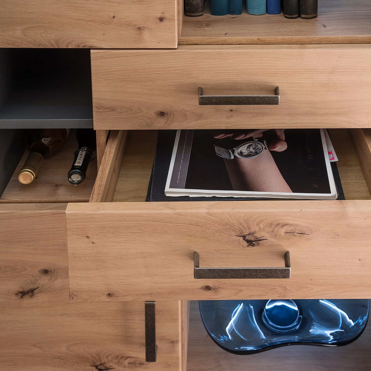 Naturoo Vitrine Planch Chêne Anthracite Imitation 7 Naturoo Vitrine Planch Chêne Anthracite Imitation – Image 5