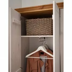 Maison Belfort Pin Armoire Massif Couleur Miel Blanc -Armoires Soldes 1000188911 200611 12012700025 DETAILS P000000001000188911