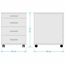 Arcon Furnitive Imitation Brillant Sonoma Blanc -Armoires Soldes 1000191338 220107 144343000550 SKETCH DETAILS P000000001000191338 sketch