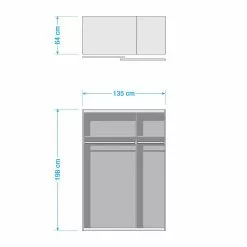 Wimex Armoire 135 Cm Coulissante Dublin 11 Wimex Armoire 135 Cm Coulissante Dublin -Armoires Soldes 1000194655 191202 11504900010 SKETCH DETAILS P000000001000194655 sketch