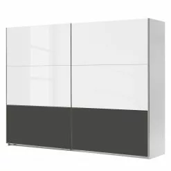 Armoire Graphite 250 Cm Arizona Blanc