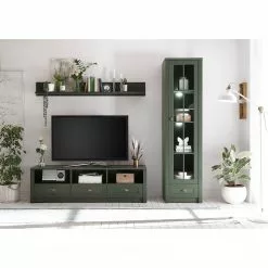 Ridgevalley Vitrine Beauville I - Vert mousse / Doré -Armoires Soldes 1000196320 191127 09002800022 MOOD DETAILS P000000001000196320 mood