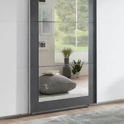 Wimex Minden Armoire Graphite 270 Cm Largeur Coulissante Miroir Blanc -Armoires Soldes 1000202220 200205 10460800086 DETAILS P000000001000202220