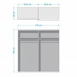Niceville I - Blanc Armoire Béton Loftscape Imitation -Armoires Soldes 1000205919 200225 17010500003 SKETCH DETAILS P000000001000205919 sketch