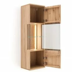 Salvo Vitrine Murale Planch Chêne Chêne Massif Loftscape Bianco Gri -Armoires Soldes 1000207370 200317 14302000183 DETAILS P000000001000207370