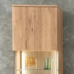 Salvo Vitrine Murale Planch Chêne Chêne Massif Loftscape Bianco Gri -Armoires Soldes 1000207370 200317 14302100184 DETAILS P000000001000207370