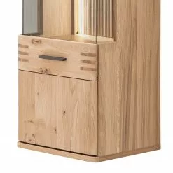 Salvo Vitrine Murale Planch Chêne Chêne Massif Loftscape Bianco Gri -Armoires Soldes 1000207370 200317 14302200185 DETAILS P000000001000207370