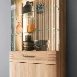 Vitrine Planch Salvo I Chêne Chêne Massif Loftscape Bianco Gri -Armoires Soldes 1000207372 200317 14303500201 DETAILS P000000001000207372