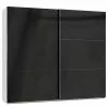 Level Armoire 36C Largeur Hauteur 216 Cm 200 Cm Coulissante Brillant San Blanc Noir -Armoires Soldes 1000207900 200611 14255700048 IMAGE P000000001000207900