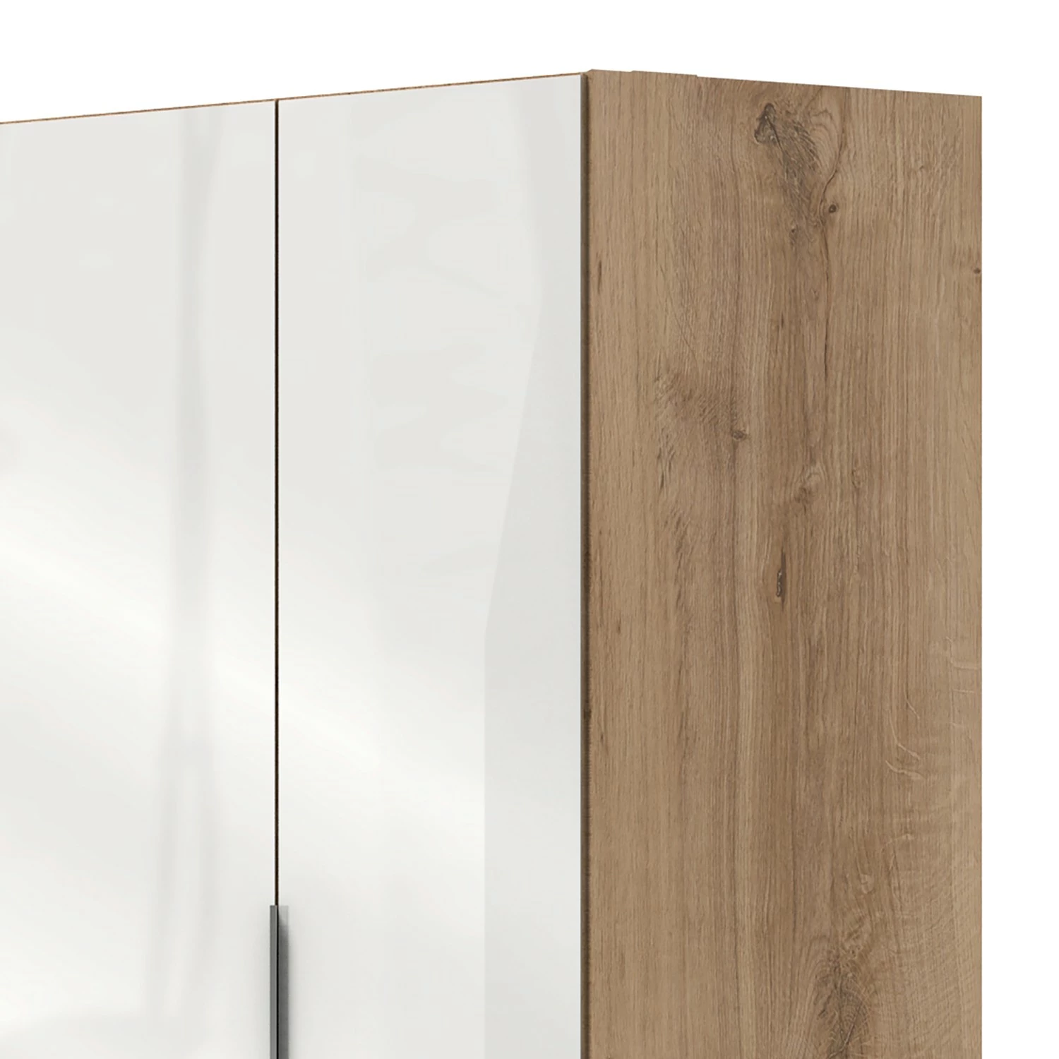 Level Armoire 36C Imitation Chêne 236 Cm Hauteur Fresh To Go Blanc Brillant 4 Level Armoire 36C Imitation Chêne 236 Cm Hauteur Fresh To Go Blanc Brillant – Image 2