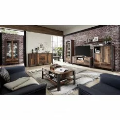 Vitrine Blackpool I Imitation Bois Éclairage Living Recyclé Red Gri -Armoires Soldes 1000209815 210331 08332700011 MOOD DETAILS P000000001000209815 mood