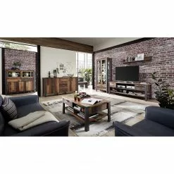 Vitrine Blackpool I Imitation Bois Éclairage Living Recyclé Red Gri -Armoires Soldes 1000209815 210331 08332900012 MOOD DETAILS P000000001000209815 mood