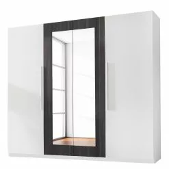 Richford Armoire Mooved Blanc Noir