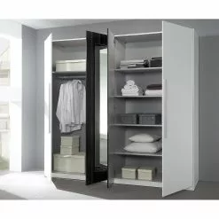 Richford Armoire Mooved Blanc Noir -Armoires Soldes 1000211284 200520 13405100038 DETAILS P000000001000211284