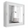 Sanday Armoire Largeur : 180 Cm Portes Miroir Portes Coulissante Mooved Blanc -Armoires Soldes 1000211348 200525 12432900085 IMAGE P000000001000211348