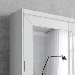 Sanday Armoire Largeur : 180 Cm Portes Miroir Portes Coulissante Mooved Blanc -Armoires Soldes 1000211348 200525 12433100087 DETAILS P000000001000211348