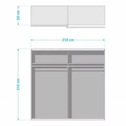 Armoire Rauch Blue 19 Armoire Rauch Blue -Armoires Soldes 1000211594 200512 09061800054 SKETCH DETAILS P000000001000211594 sketch