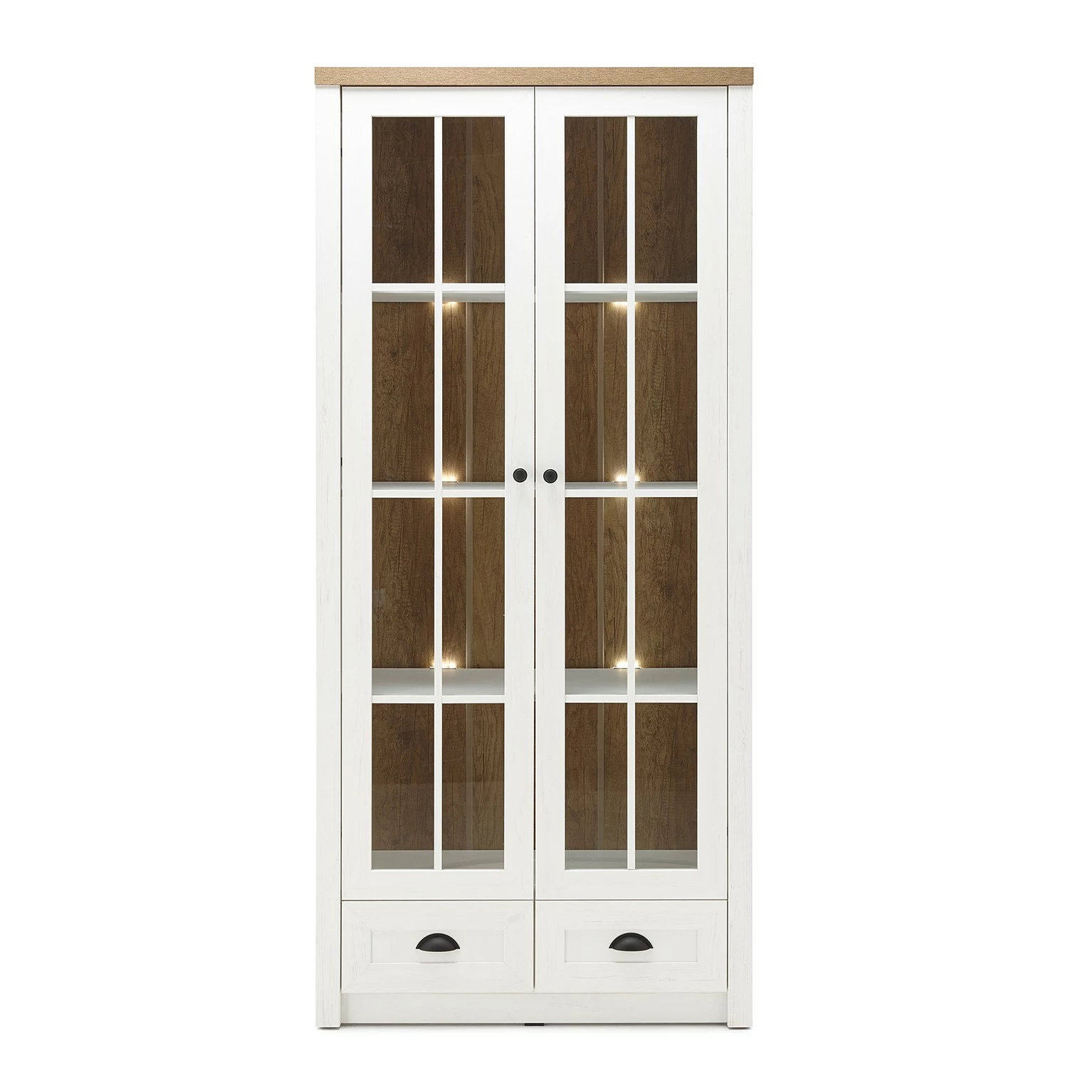 Norrwood Vitrine Proville Ii Imitation Chêne Blanc 6 Norrwood Vitrine Proville Ii Imitation Chêne Blanc – Image 4