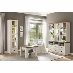 Norrwood Proville Vitrine I Imitation Chêne Blanc -Armoires Soldes 1000213902 200525 13154200180 MOOD DETAILS P000000001000213902 mood