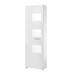 Vitrine Cely 192 Cm Hauteur Mat Loftscape Brillant Blanc