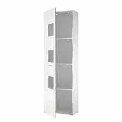 Vitrine Cely 192 Cm Hauteur Mat Loftscape Brillant Blanc -Armoires Soldes 1000213913 200525 13164200234 DETAILS P000000001000213913