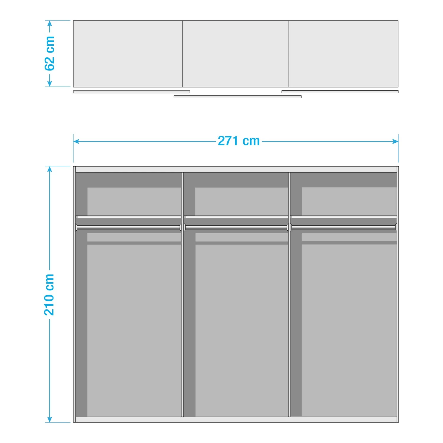 Armoire Fargo 271 Cm Rauch Orange 7 Armoire Fargo 271 Cm Rauch Orange – Image 5