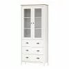 Maison Belfort Vitrine Pin Ii Massif Rivery Blanc -Armoires Soldes 1000218470 210128 06223300182 IMAGE P000000001000218470