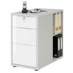 Maja Möbel Container Edjust Iii Brillant Platine Blanc Gri -Armoires Soldes 1000220607 200824 06315700129 DETAILS P000000001000220607