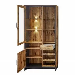 Ridgevalley Priay Vitrine I Imitation Mélèze Graphite Éclairage -Armoires Soldes 1000220677 200819 06353200067 DETAILS P000000001000220677