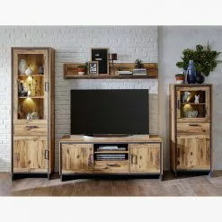 Ridgevalley Vitrine Priay Ii Imitation Mélèze Graphite Éclairage -Armoires Soldes 1000220683 200819 06363700097 MOOD DETAILS P000000001000220683 mood