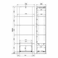 Germania Armoire Imitation -Armoires Soldes 1000222750 200826 06303600034 SKETCH DETAILS P000000001000222750 sketch