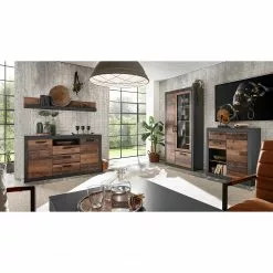 Vitrine Buzan Ii Imitation Bois Anthracite Living Red -Armoires Soldes 1000223922 200828 15474800120 MOOD DETAILS P000000001000223922 mood