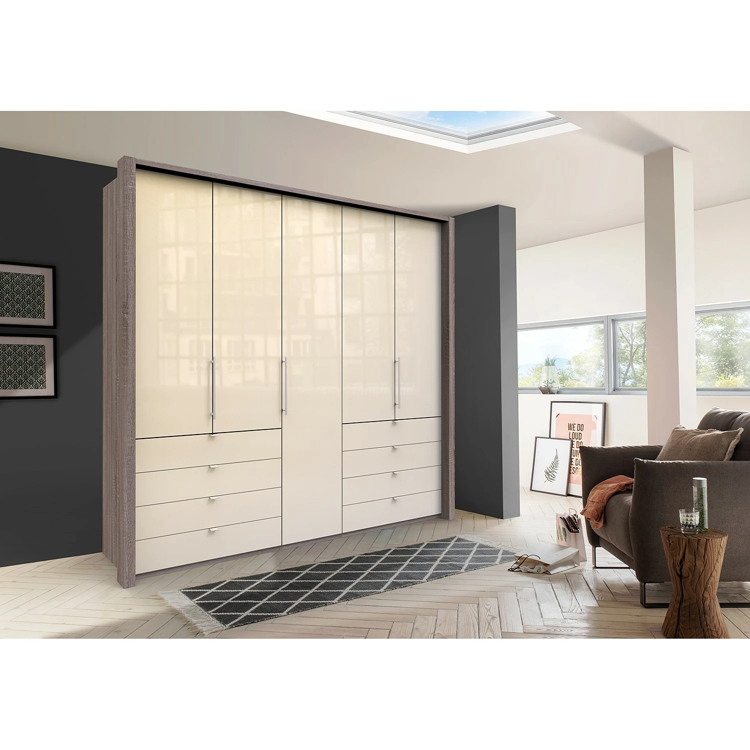 Wiemann Armoire Loft Iv 236 Cm Largeur 250 Cm Magnolia Imitation 5 Wiemann Armoire Loft Iv 236 Cm Largeur 250 Cm Magnolia Imitation – Image 3