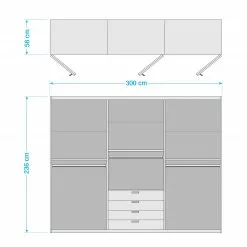 Wiemann Armoire Loft Iii 236 Cm Miroir Imitation -Armoires Soldes 1000233643 210623 13050900025 SKETCH DETAILS P000000001000233643 sketch scaled