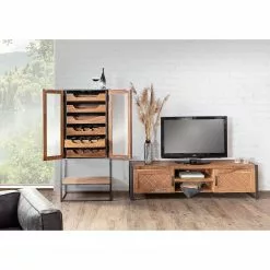 Armoire Teck Massif Fer Acacia Massif Living Anthracite Red -Armoires Soldes 1000240176 210115 08042100028 MOOD DETAILS P000000001000240176 mood