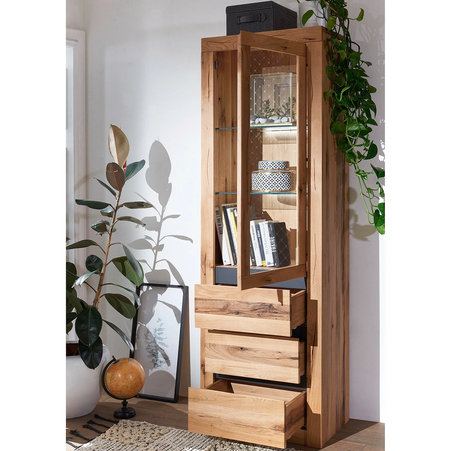 Naturoo Vitrine Anthracite Gerville Ii 6 Naturoo Vitrine Anthracite Gerville Ii – Image 4