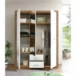 Armoire Chêne Loftscape Imitation Artisan Morillon Blanc -Armoires Soldes 1000249923 210305 15051000046 MOOD DETAILS P000000001000249923 mood