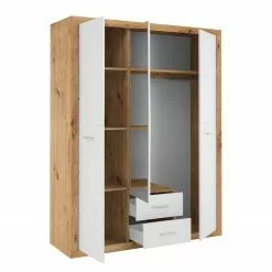 Armoire Chêne Loftscape Imitation Artisan Morillon Blanc -Armoires Soldes 1000249923 210305 15051000050 DETAILS P000000001000249923