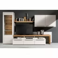 Gwinner Vitrine Placage Mat Bois Véritable Éclairage Blanc -Armoires Soldes 1000254915 210723 15200800115 MOOD DETAILS P000000001000254915 mood