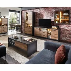 Chêne De Havel Batey Vitrine Graphite Living Imitation Red -Armoires Soldes 1000257535 210413 13394800004 MOOD DETAILS P000000001000257535 mood